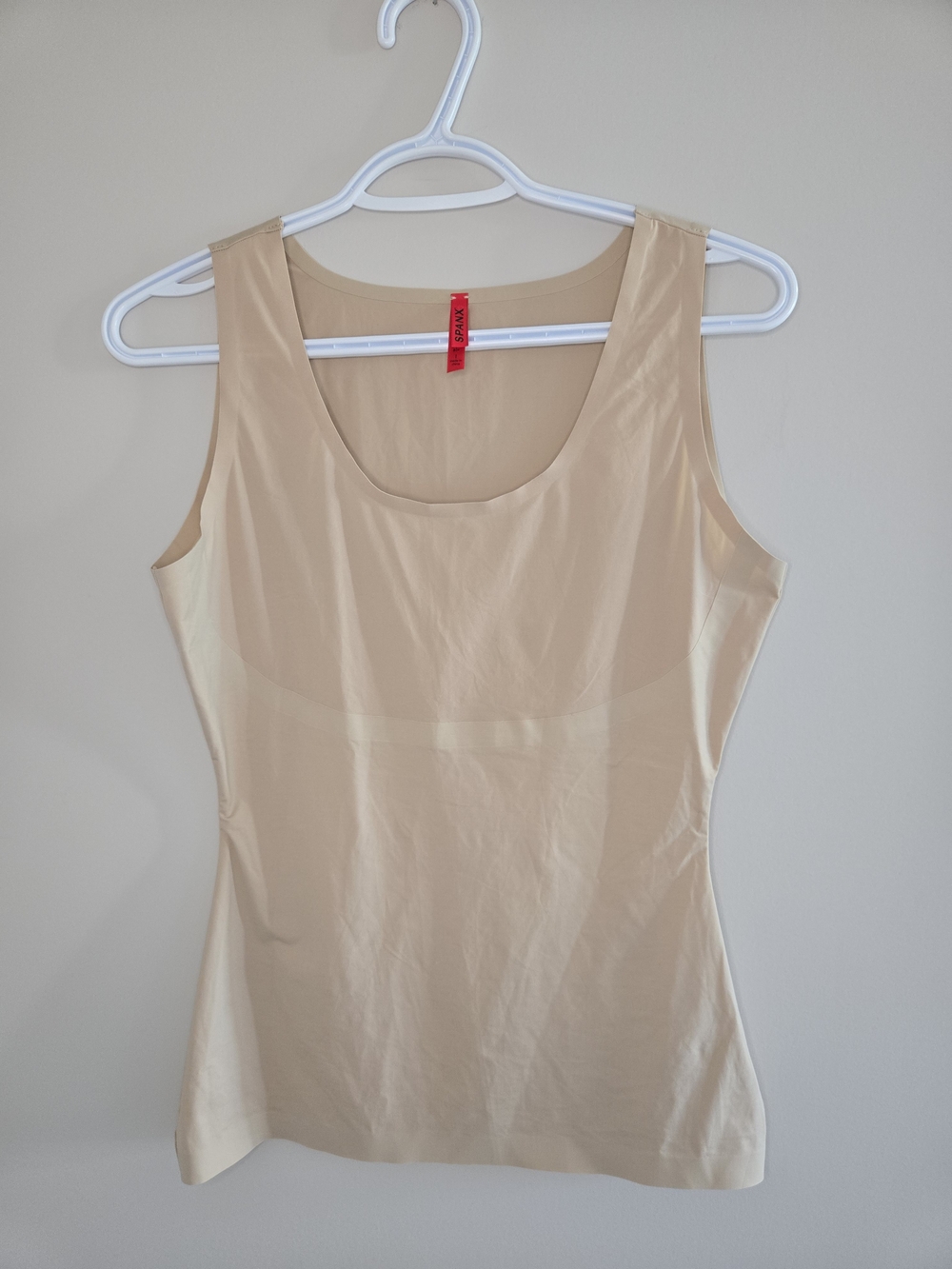 SPANX Beige Nude Seamless Tank Shaper Shapewear, Large, NEW